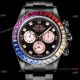 2021 New! Swiss Replica Rolex Daytona Blaken Rainbow 7750 Watch 40mm Black Venom Rose Gold Subdials (2)_th.jpg
